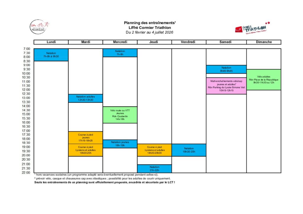Planning des entraînements Liffré Cormier Triathlon du 2_ février au 4 juillet 2026 (2)